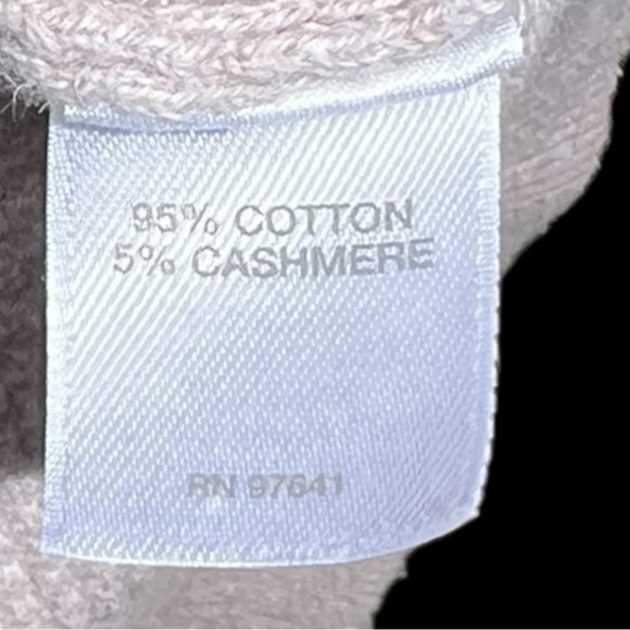 🌻J. Jill Boxy Oatmeal Color Waffle Cashmere Cotton Slub Knit Pullover S Petite - Picture 11 of 11